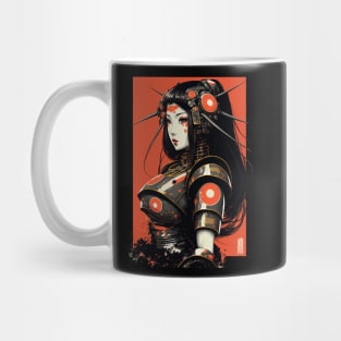 Cyber Japanese Woman Robot Mug